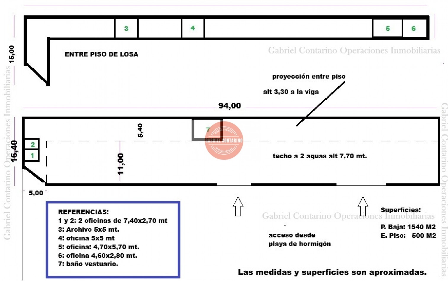 ALQUILER - EXCELENTE NAVE LOGISTICA EN QUILMES - 2000 M2 con Playa